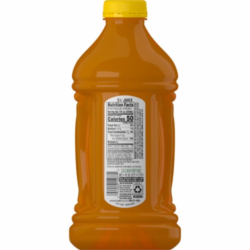 V8 Splash Mango Peach Flavored Juice Drink Perspective: top