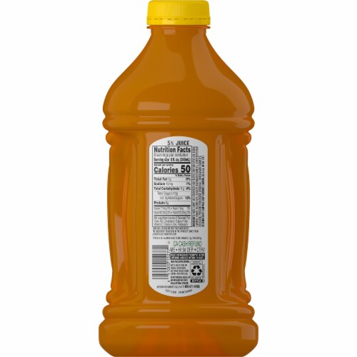 V8 Splash® Mango Peach Flavored Juice Beverage Bottle Perspective: top