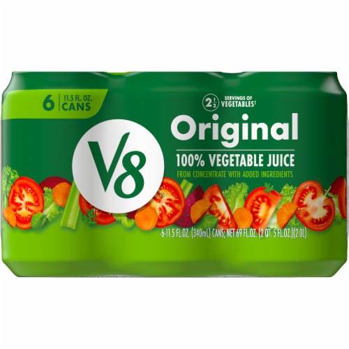 V8 Original 100% Vegetable Juice Perspective: top