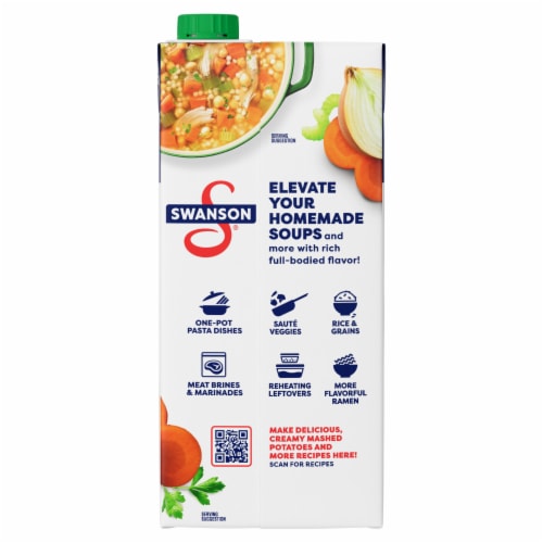Swanson® 100% Natural Organic Chicken Broth Perspective: top