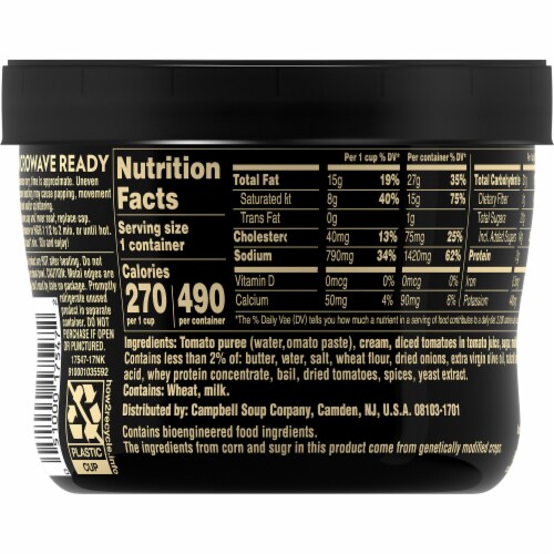 Campbell's® Slow Kettle® Style Tomato & Sweet Basil Bisque Perspective: top