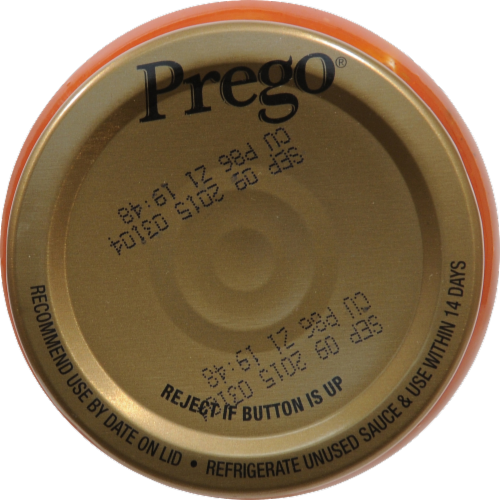 Prego Veggie Smart Pizza Sauce Perspective: top