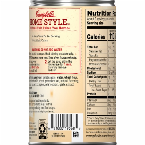 Campbell's® Homestyle™ Healthy Request Soup Harvest Tomato Soup Perspective: top