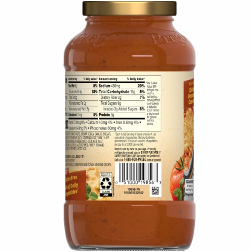 Prego® Creamy Vodka Pasta Sauce Perspective: top