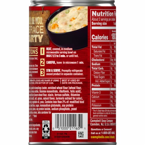 Campbell's® Chunky Pub-Style Chicken Pot Pie Soup Perspective: top