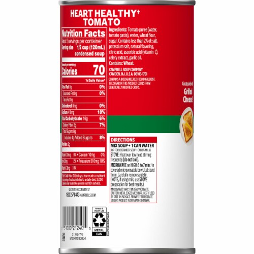 Campbells® Condensed Healthy Request Tomato Soup Family Size Perspective: top