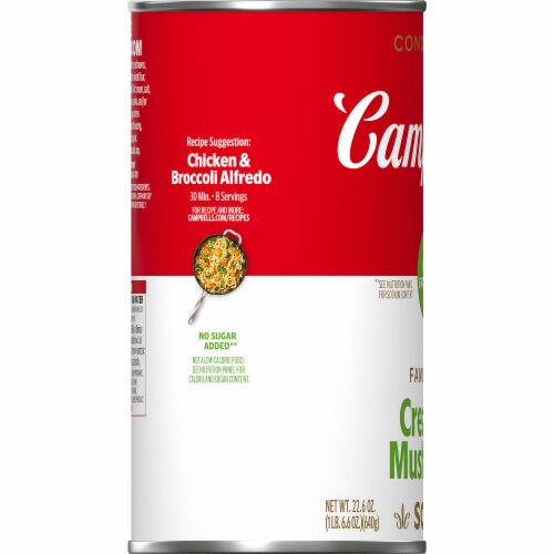 Campbell's® 98% Fat Free Cream of Mushroom Condensed Soup Perspective: top