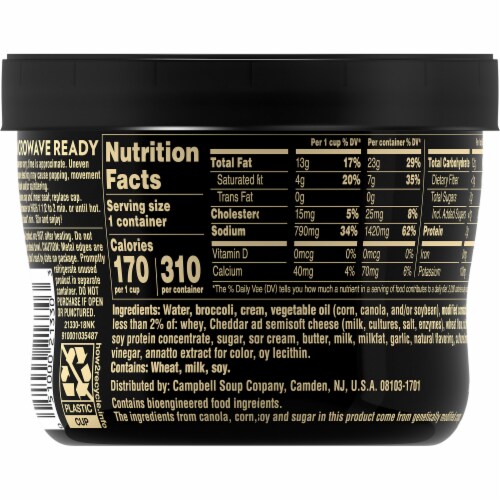 Campbell's® Slow Kettle® Style Creamy Broccoli Cheddar Bisque Perspective: top