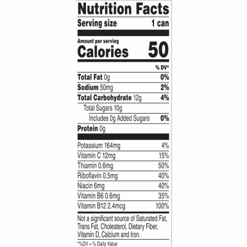 V8 + Energy® Sparkling Orange Pineapple Energy Drink Perspective: top