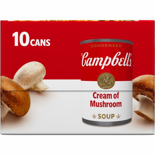 Campbell's® Condensed Cream of Mushroom Soup Perspective: top