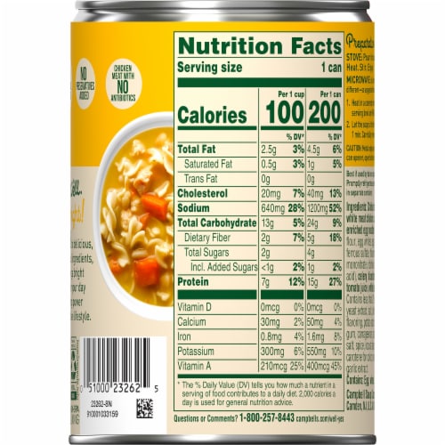 Campbell's® Well Yes!® Chicken Noodle Soup Perspective: top