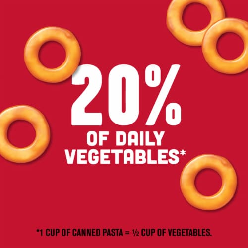 Campbell's® SpaghettiOs® Super Mario™ Bros Canned Pasta with Meatballs Perspective: top