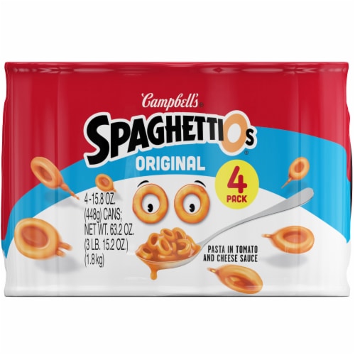 SpaghettiOs® Original Canned Pasta, 4 cans / 15.8 oz - King Soopers