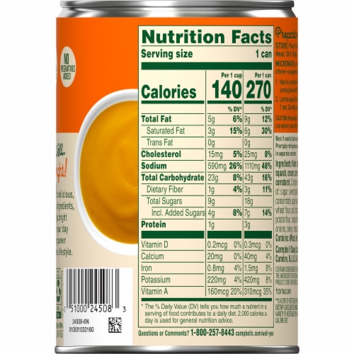 Campbell's® Well Yes!® Butternut Squash Bisque Perspective: top