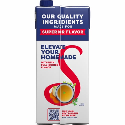 Swanson® Organic Low Sodium Chicken Broth Perspective: top