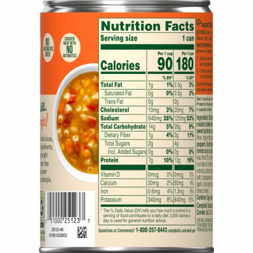 Campbell's® Well Yes!® Roasted Chicken and Vegetable Soup Perspective: top
