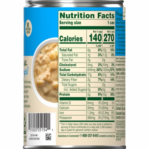 Campbell's® Well Yes!® New England Clam Chowder Perspective: top