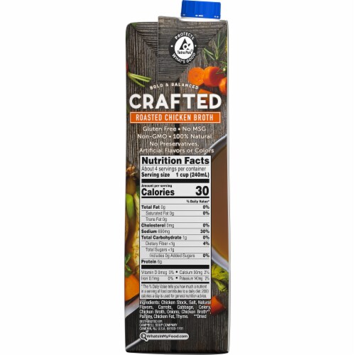 Swanson® Crafted Roasted Chicken Broth Perspective: top