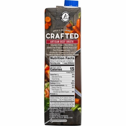 Swanson Crafted Artisan Beef Broth Perspective: top