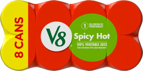 V8® Spicy Hot 100% Vegetable Juice Perspective: top