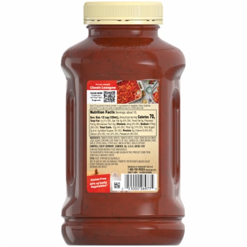 Prego® Traditional Pasta Sauce Perspective: top