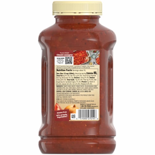 Prego® Italian Sausage & Garlic Meat Sauce Perspective: top