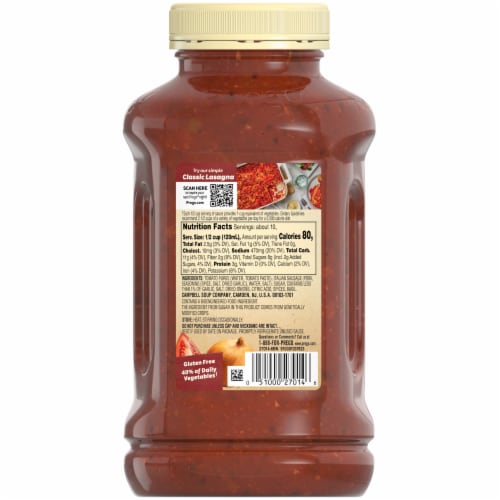 Prego® Italian Sausage & Garlic Sauce Perspective: top