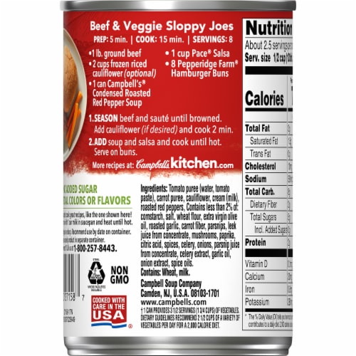 Campbell's Condensed Red Pepper Soup Perspective: top