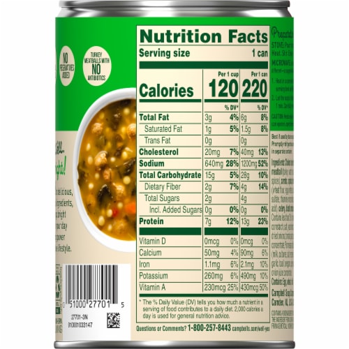 Campbell's® Well Yes!® Italian Wedding Soup Perspective: top