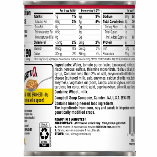 Campbell's® Retro Label Original SpaghettiOs Perspective: top