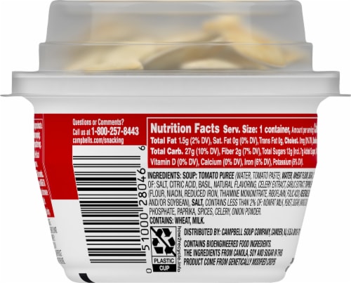 Campbell's® Classic Tomato Soup with Original Goldfish® Crackers Perspective: top