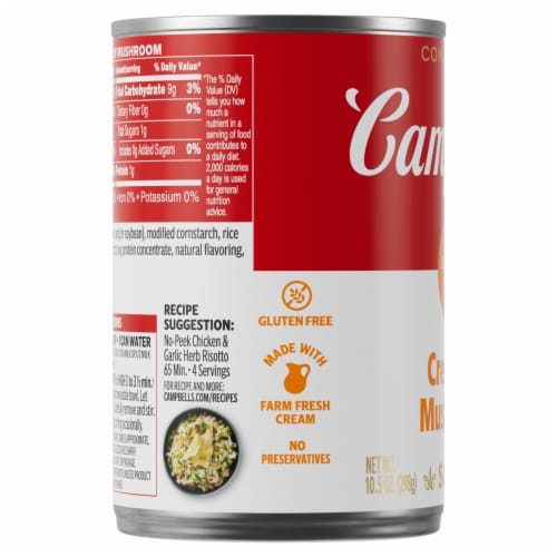 Campbell's® Condensed Gluten Free Cream of Mushroom Soup Perspective: top