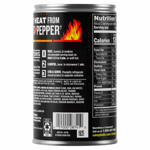 Campbell's® Chunky® Ghost Pepper Chicken Noodle Soup Perspective: top