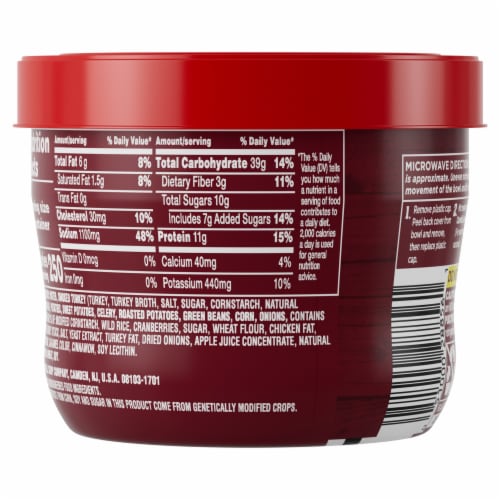 Campbell's® Chunky® Thanksgiving Turkey Bowl Soup Perspective: top
