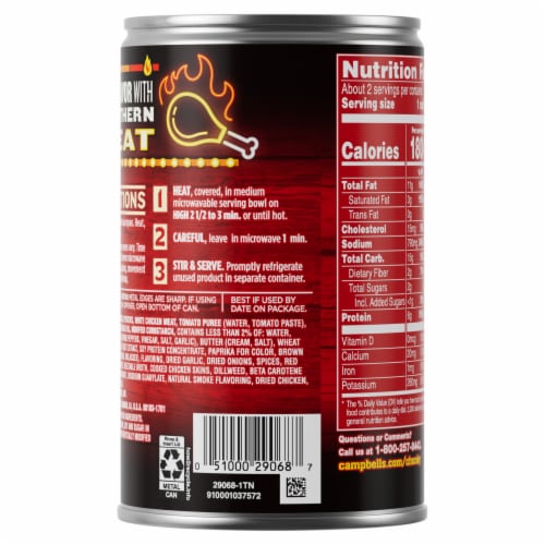 Campbell's® Chunky® Spicy Nashville-Style Hot Chicken Soup Perspective: top