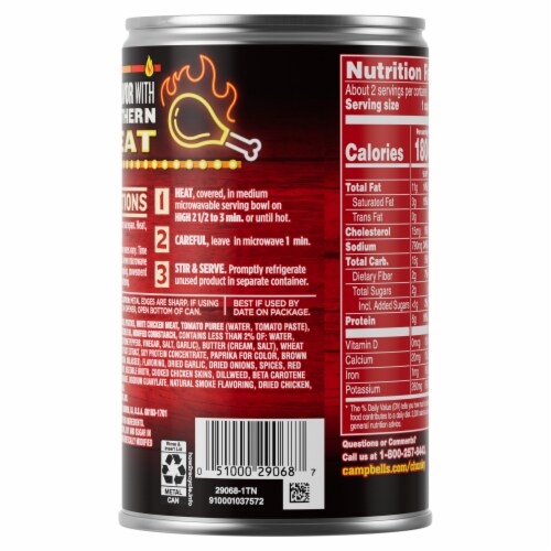 Campbell's® Chunky® Spicy Nashville-Style Hot Chicken Soup Perspective: top