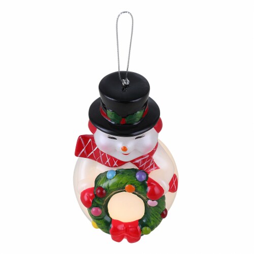 Blow Mold Snowman LED Perspective: top