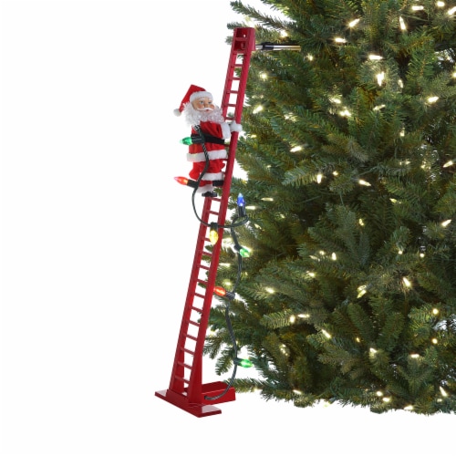 Mr. Christmas Super Climbing Plush Santa Perspective: top