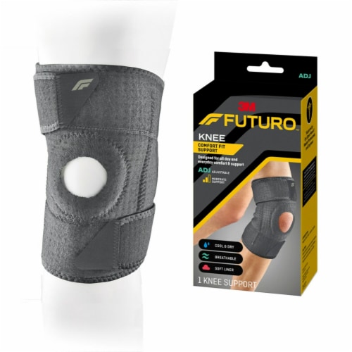 Futuro™ Adjustable Comfort Fit Knee Support - Grey, 1 ct - Pay