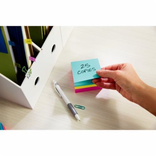 Post-it® Super Sticky Notes Cube - Assorted, 3 x 3 in - Fry's Food Stores