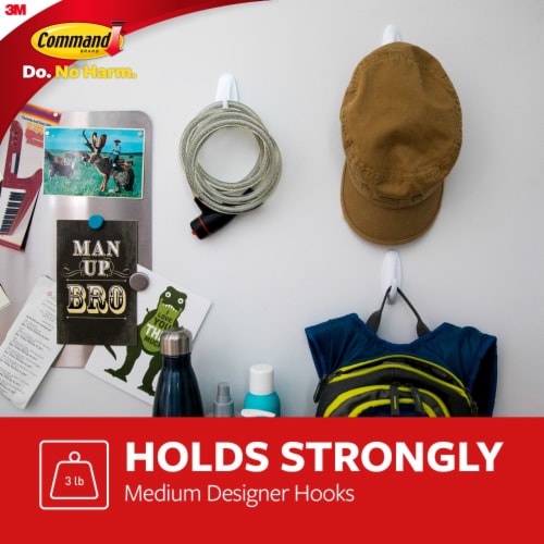 Command® Medium Designer Hooks Perspective: top