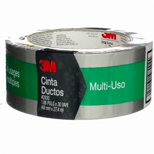 3M 1.88 In. x 30 Yd. Multi-Use Home & Shop Duct Tape, Gray 2930-C Perspective: top