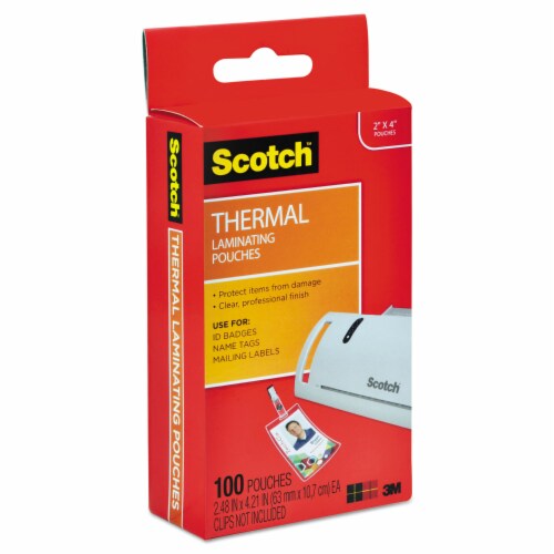 Scotch™ POUCH,THERML,BDGE,100,CLR TP5852-100 Perspective: top