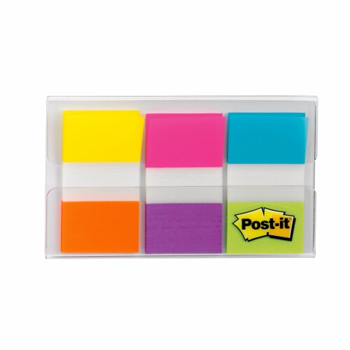 Post-it® Electric Glow Flags Perspective: top