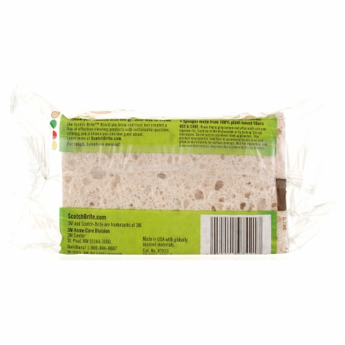 Scotch-Brite™ Greener Clean Heavy Duty Scrub Sponges Perspective: top