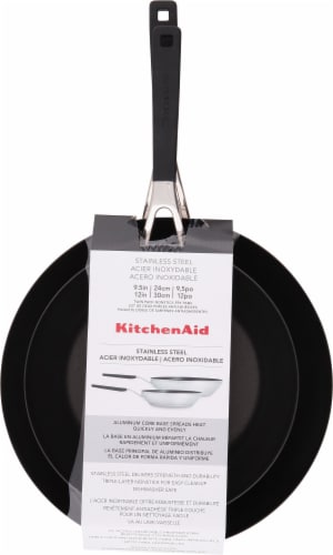 KitchenAid Frying Pan Twin Value Pack 9.5 Inch & 12 Inch Non Stick Perspective: top