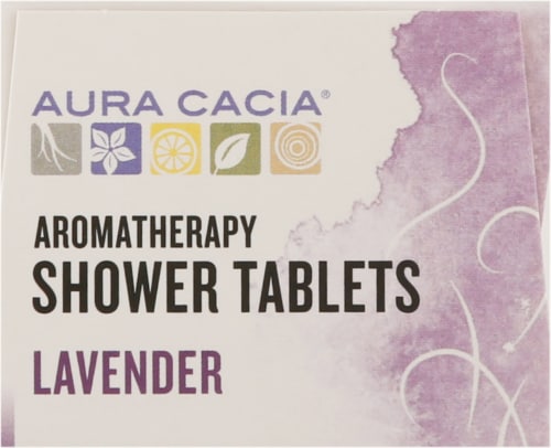 Aura Cacia® Relaxing Lavender Shower Tablets Perspective: top