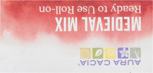 Aura Cacia Cleansing Aroma Medieval Mix Essential Oil Blend Roll-On Perspective: top