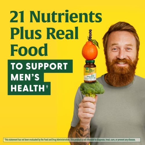 MegaFood® Men Over 40 One Daily Multi Vitamin Tablets Perspective: top