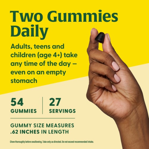 MegaFood Elderberry Immune Support Gummies Perspective: top